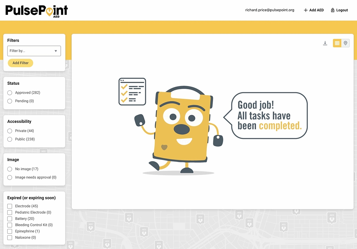 PulsePoint AED Registry Management
